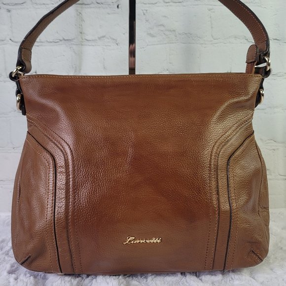 LANCETTI Y2K Brown Leather Shoulder Bag - Picture 3 of 16